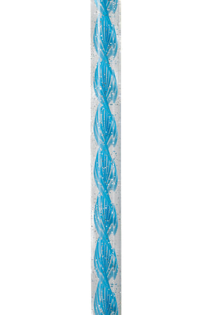 Glass Slipper – Blue Glitter Octagonal Walking Stick