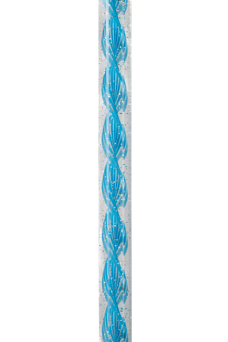 Glass Slipper – Blue Glitter Octagonal Walking Stick