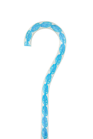 Glass Slipper – Blue Glitter Octagonal Walking Stick