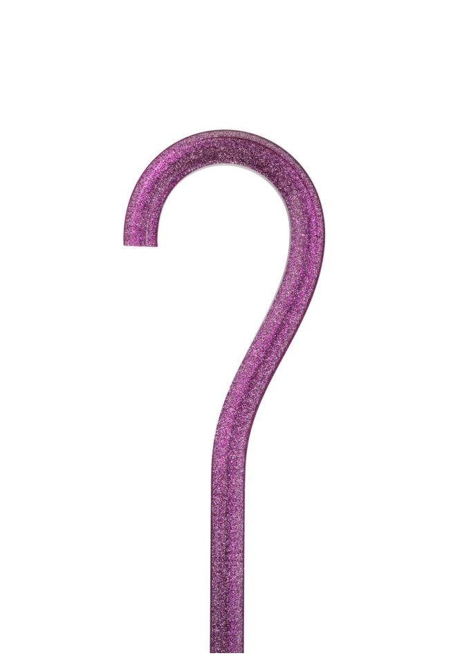 Bewitched – Purple Glitter Octagonal Walking Stick