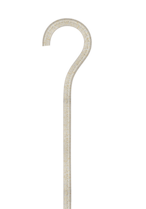 The Gatsby – Clear Gold Glitter Walking Stick