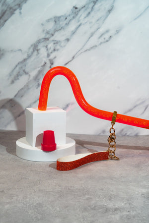 Aurora – Orange/Pink Bubble Walking Stick