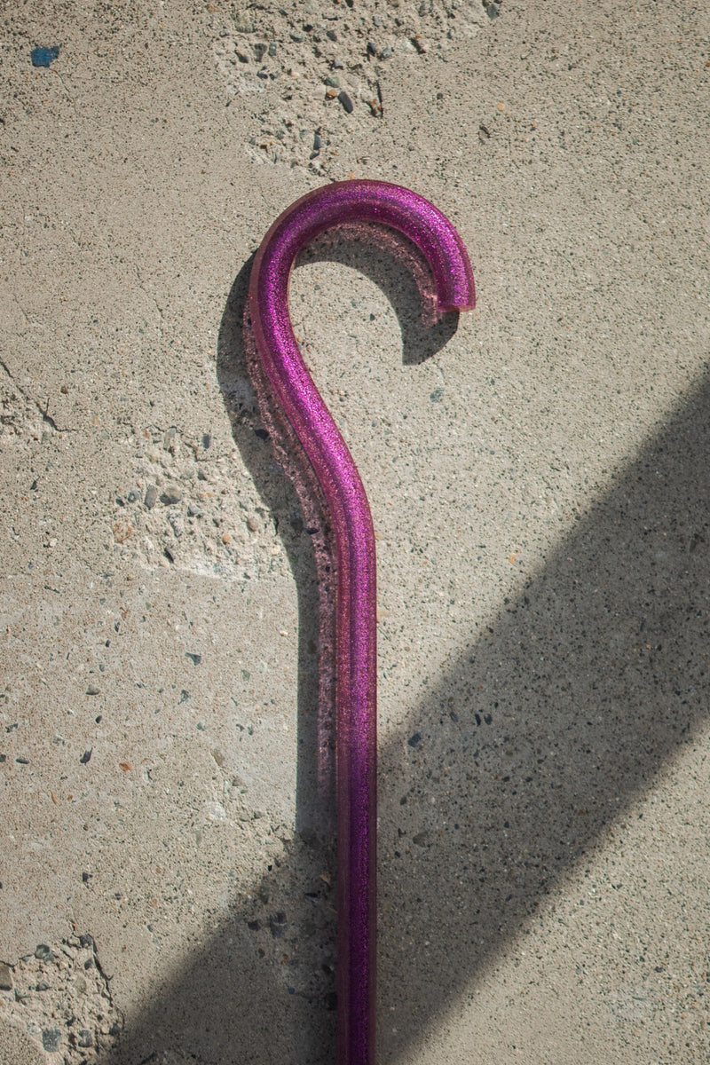 Bewitched – Purple Glitter Octagonal Walking Stick