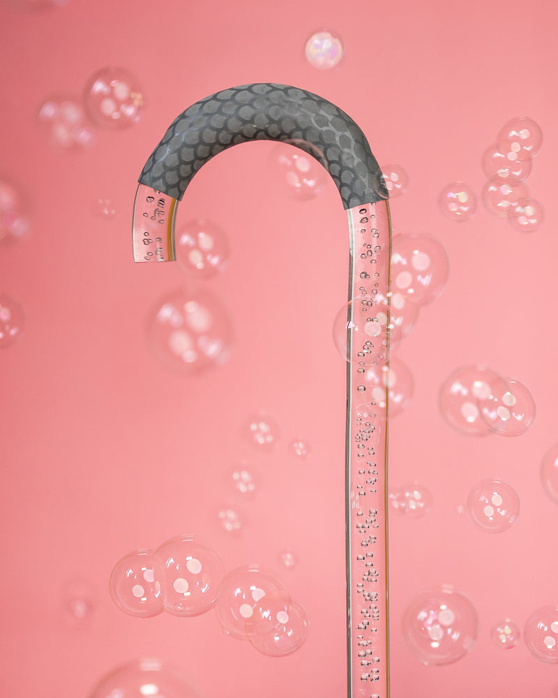 Champagne Fizz – Clear Bubble Walking Stick