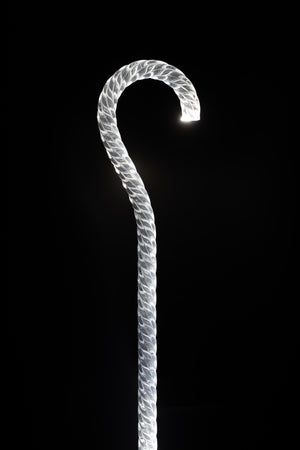 Clear as Candy Cane - Clear/Transparent Walking Stick