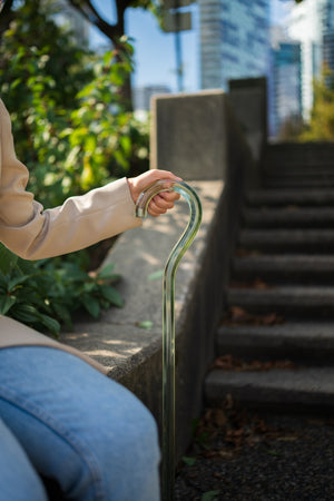 Flora - Transparent Green Walking Stick