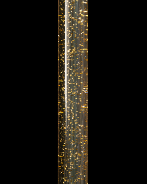 The Gatsby – Clear Gold Glitter Walking Stick