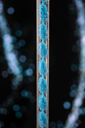 Glass Slipper – Blue Glitter Octagonal Walking Stick