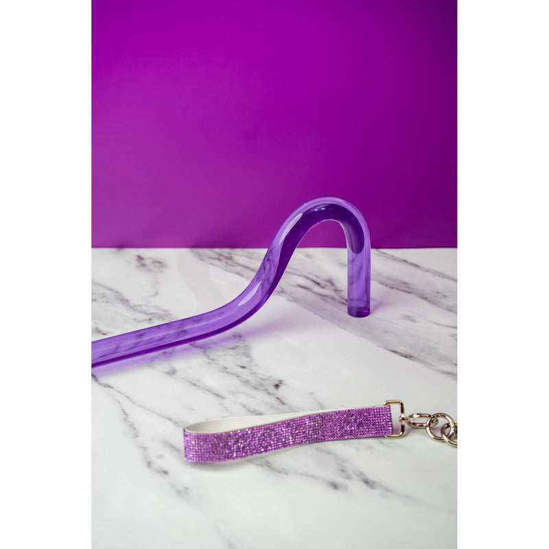 Lilibet - Transparent Purple Walking Stick