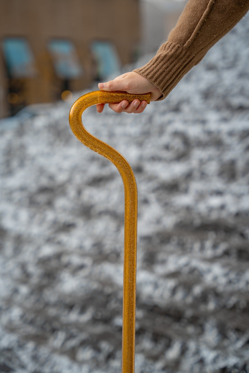 Showstopper – Gold Glitter Walking Stick