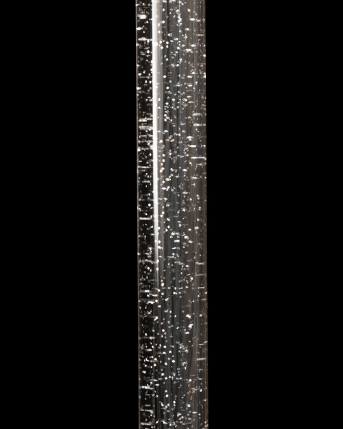 Starry Skye – Clear Silver Glitter Walking Stick